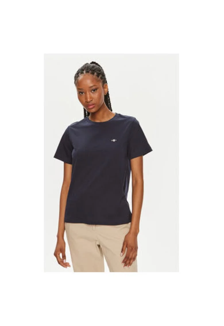 Tricou dama,  304005619, Bumbac, Albastru, Albastru