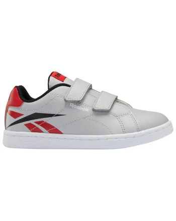 Adidasi copii  model Royal Complete Clean Alt 2.0, gri, inchidere cu scai, talpa din cauciuc