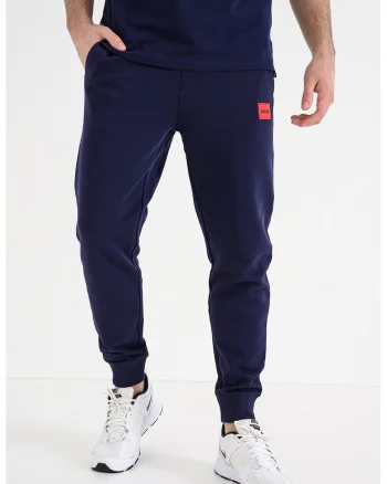 Pantaloni de trening cu buzunare oblice Doak, Albastru indigo