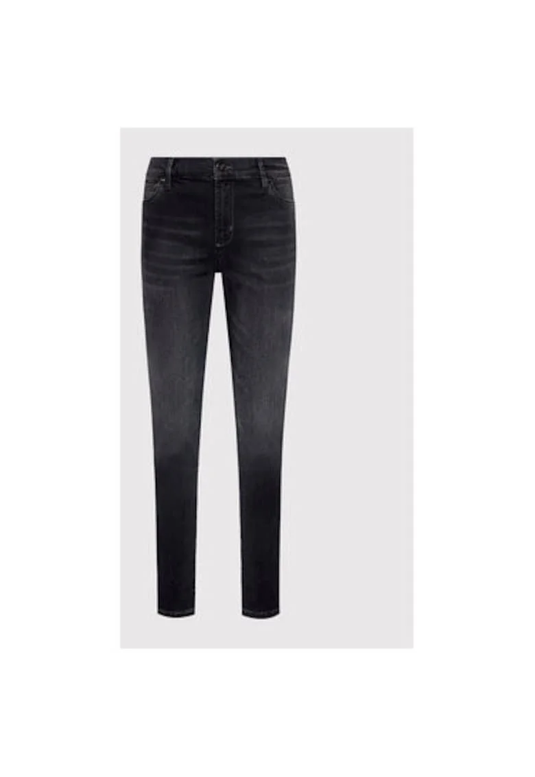 Blugi dama,  209056273, Bumbac/Poliester, Negru, Negru