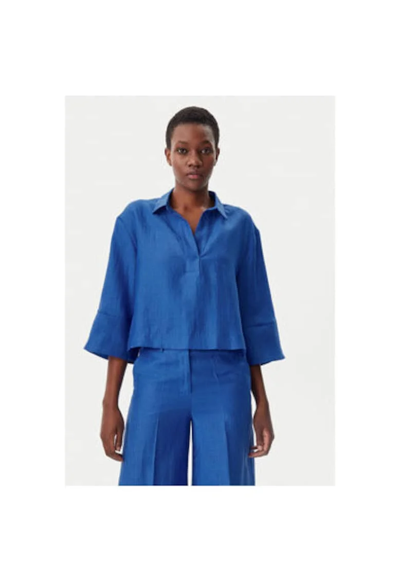 Bluza dama,  305299000, In/Poliester, Albastru, Albastru