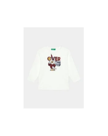 Bluza baieti,  303219123, Bumbac, Alb, Alb