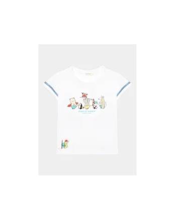 Tricou copii,  302102051, Bumbac, Alb, Alb