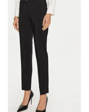 Pantaloni dama,  304776632, Poliester, Negru, Negru