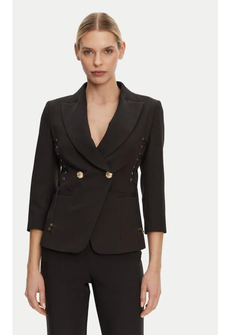 Sacou dama,  305291615, Poliester, Negru, Negru
