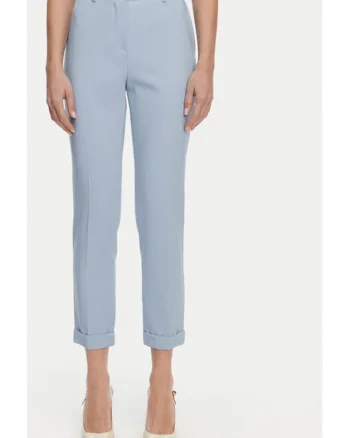 Pantaloni dama,  305290946, Poliester, Albastru, Albastru