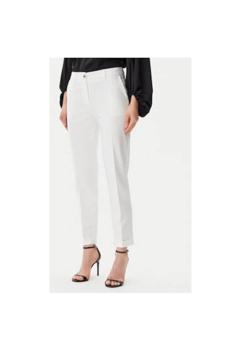 Pantaloni dama,  305290939, Poliester, Bej, Bej