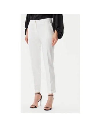Pantaloni dama,  305290939, Poliester, Bej, Bej