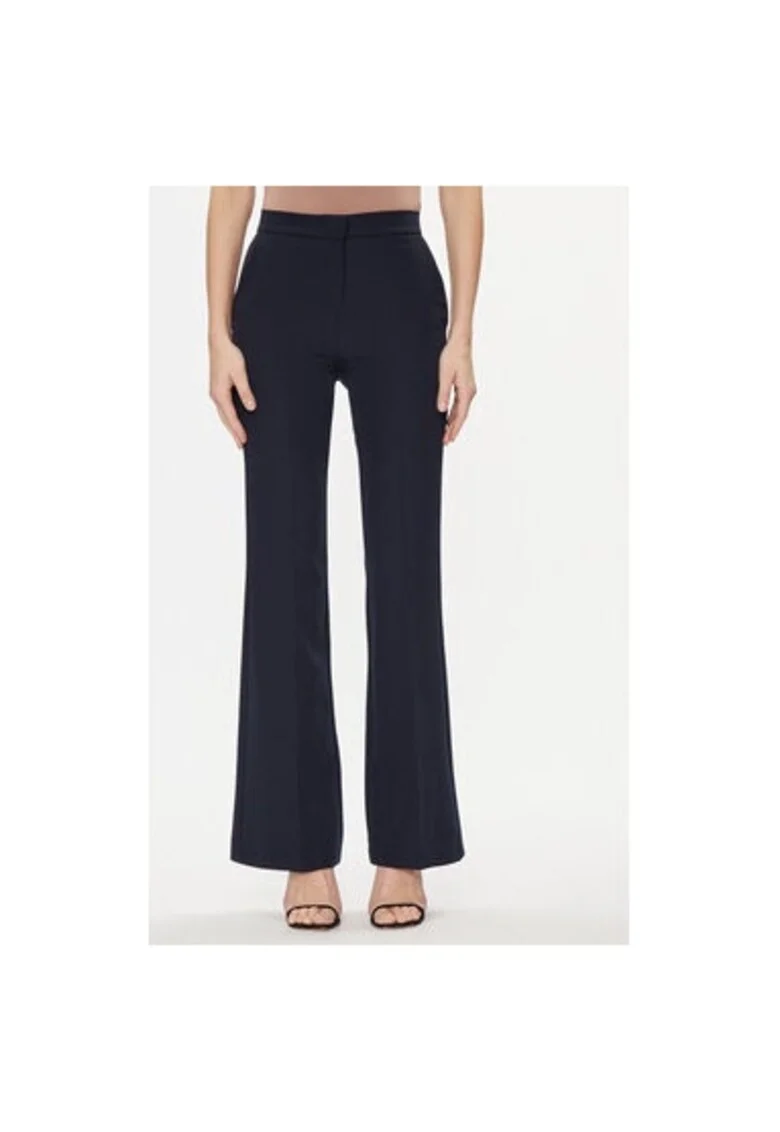 Pantaloni dama,  304111785, Poliester, Albastru, Albastru