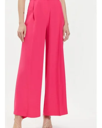 Pantaloni dama,  304111686, Poliester, Roz, Roz