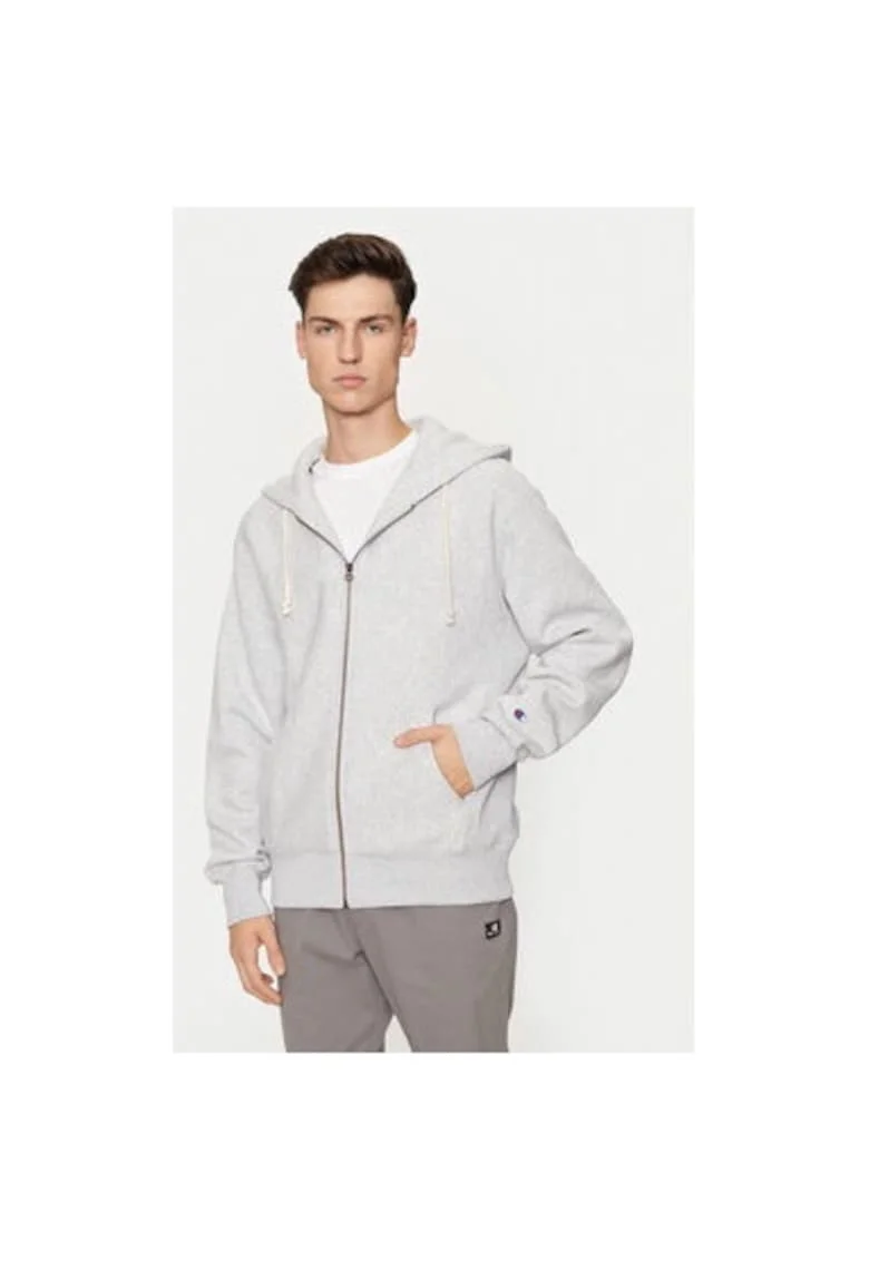 Bluza barbati,  304700477, Bumbac/Poliester, Gri, Gri