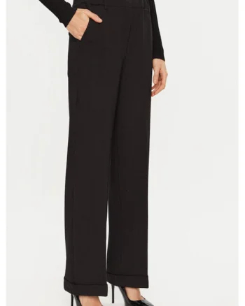 Pantaloni dama,  304904974, Acetat/Viscoza, Negru, Negru