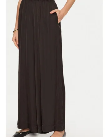 Pantaloni dama,  304902598, Viscoza, Maro