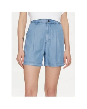 Pantaloni scurti dama,  303802370, Lyocell, Albastru, Albastru