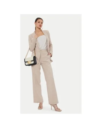 Pantaloni dama,  304549540, Viscoza/In, Bej, Bej