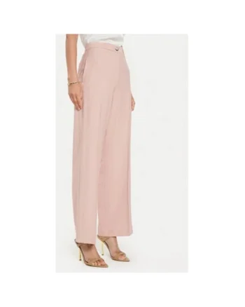 Pantaloni dama,  304573958, Viscoza, Roz, Roz