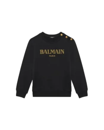 Hanorac copii  negru, 100% bumbac,