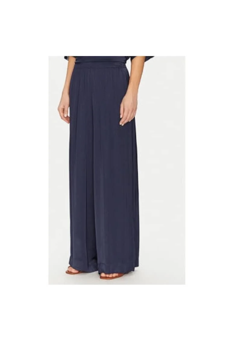 Pantaloni dama,  305389268, Viscoza, Albastru, Albastru