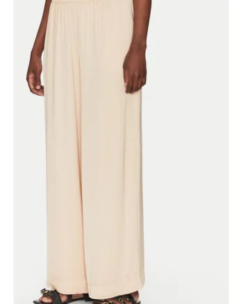 Pantaloni dama,  305389299, Viscoza, Bej, Bej