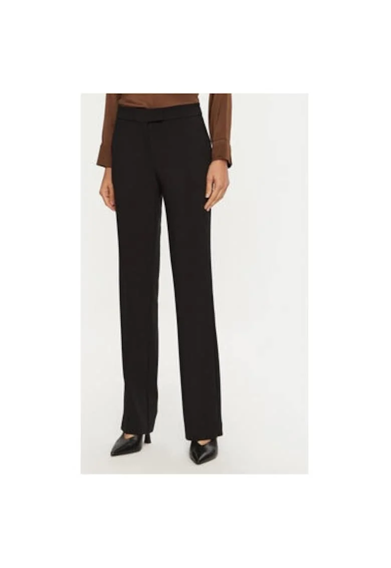 Pantaloni dama,  304963063, Poliester, Negru, Negru