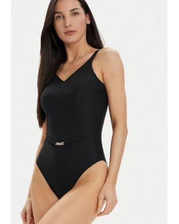 Costum de baie dama,  303690328, Poliamida, Negru, Negru