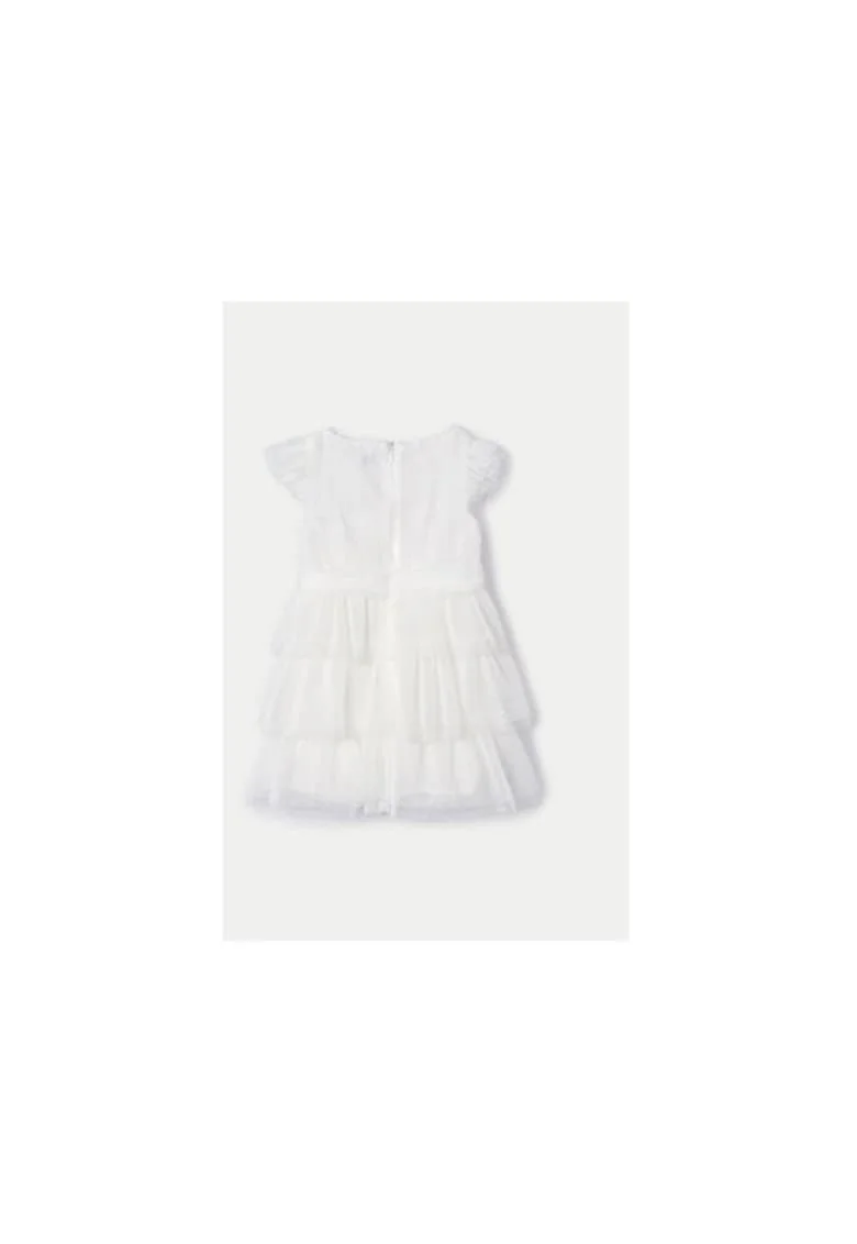 Rochie fete,  304013546, Poliester/Bumbac, Bej, Bej