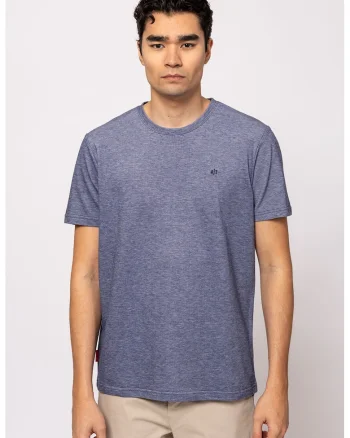 Tricou din bumbac regular fit Mivana, Albastru prafuit