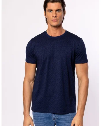 Tricou cu model uni Moscada, Albastru ultramarin