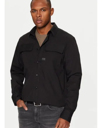Camasa barbati, G Star Raw, 304710124, Bumbac, Negru, Negru