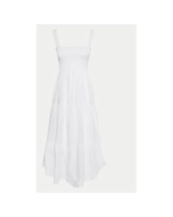 Rochie dama,  303653811, Bumbac, Alb, Alb