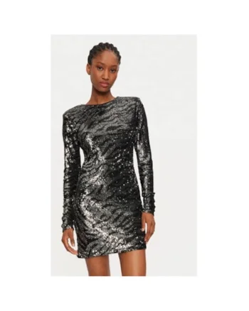 Rochie dama,  304699375, Poliester, Negru, Negru