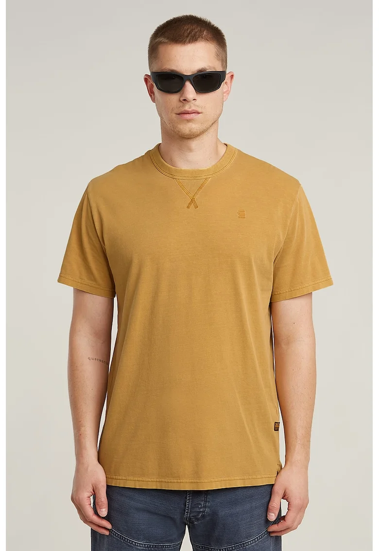 Tricou din bumbac organic Nifous, Galben sofran