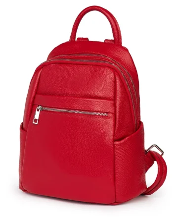 Rucsac dama din piele Jonathan rosu