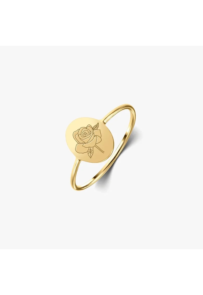 Inel din argint Birth Flower Golden - June Rose