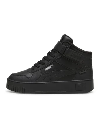Pantofi sport mid-high cu velcro Carina, Negru