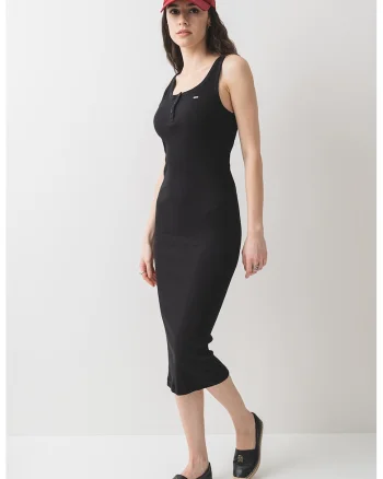 Rochie midi cambrata din bumbac