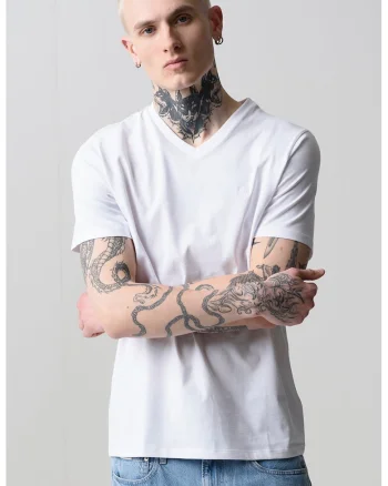 Tricou uni regular-fit