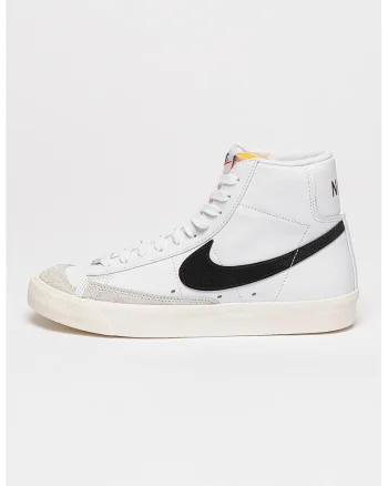 Pantofi sport mid-cut de piele Blazer Mid '77, Alb/Negru