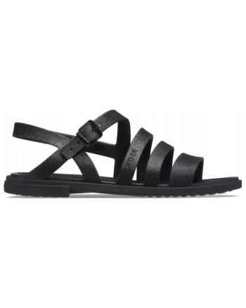 Sandale  Tulum Glitter Sandal, Negru