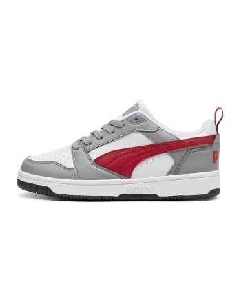 Pantofi sport Rebound V6 din piele ecologica, Rosu/Alb/Gri
