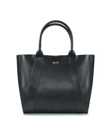 Geanta dama shopper piele naturala  FL30 Serena, cu cu, Negru