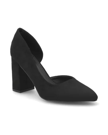 Pantofi dama,  408666, Sintetic, Negru