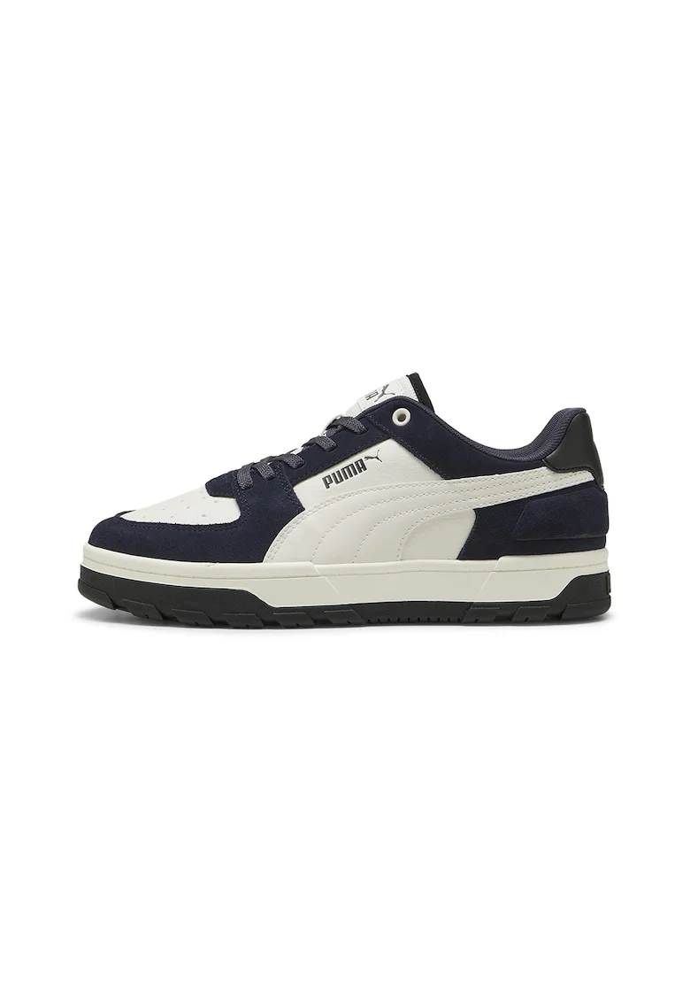 Pantofi sport unisex cu insertii de piele intoarsa Caven, Gri cenusiu/Bleumarin