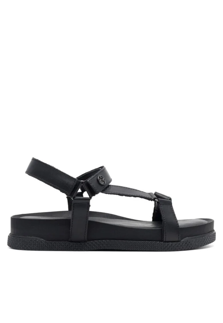 Sandale dama,  590558839701437, Piele naturala, Negru