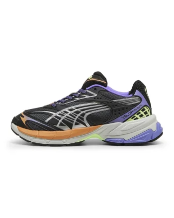 Pantofi sport cu insertii textile Velophasis Born in the 2000s, Negru/Argintiu
