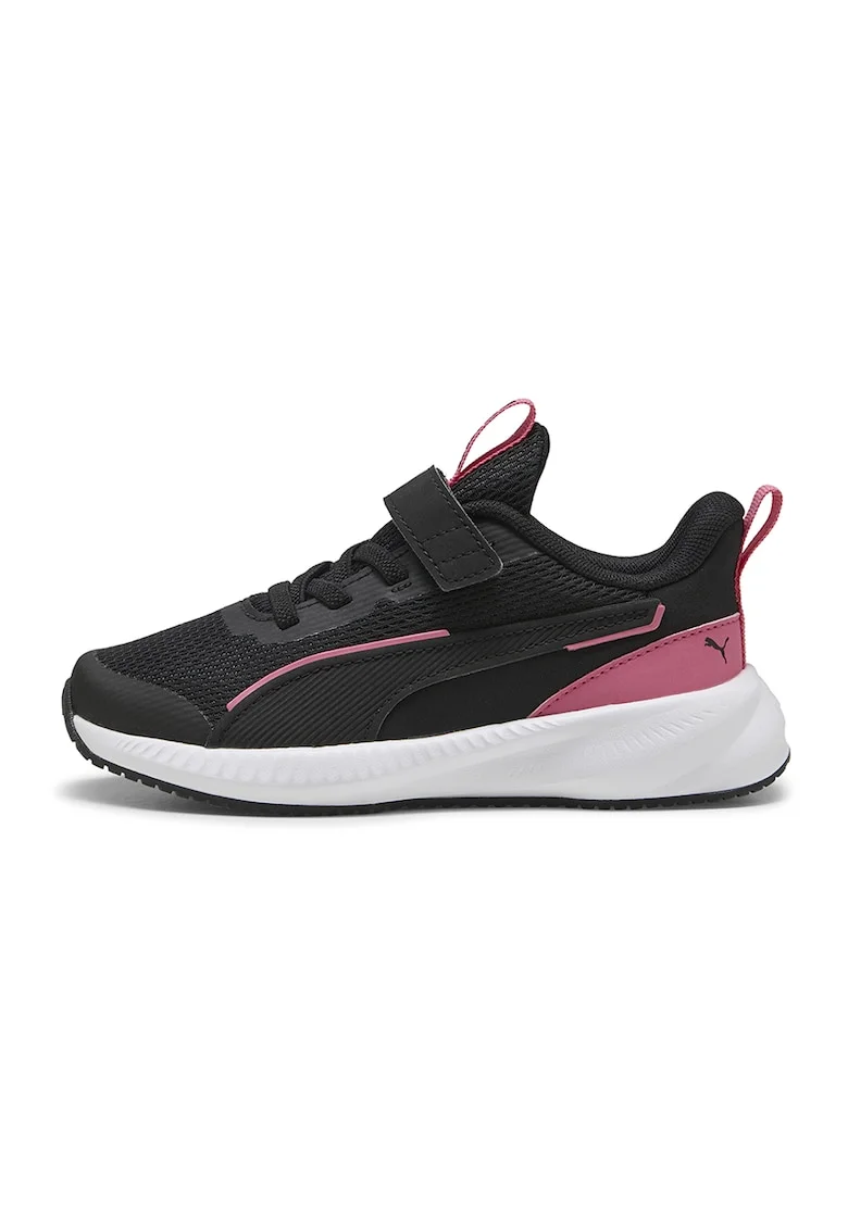 Pantofi sport Flyer 3 de plasa cu sireturi elastice, Negru/Roz