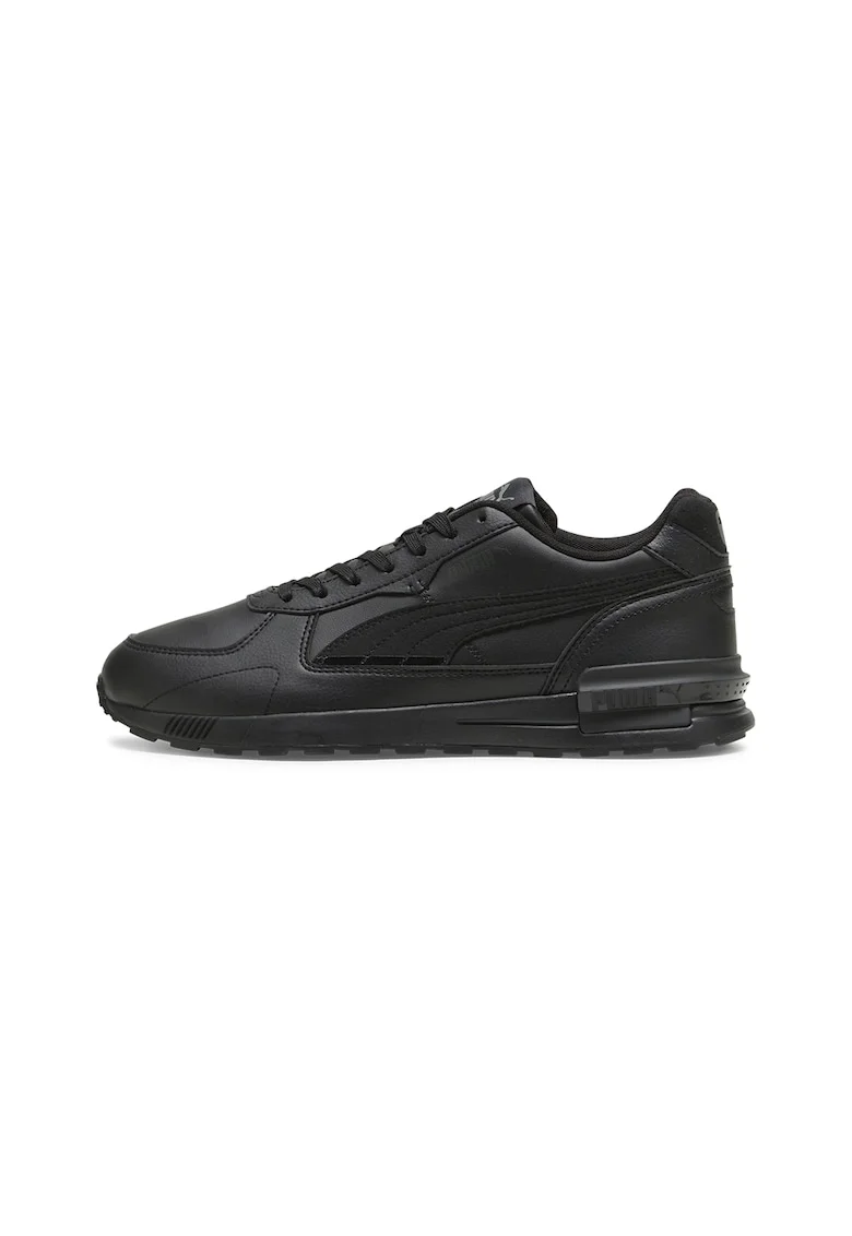Pantofi sport de piele ecologica Graviton, Negru