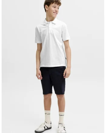 Tricou polo din bumbac organic, Alb optic