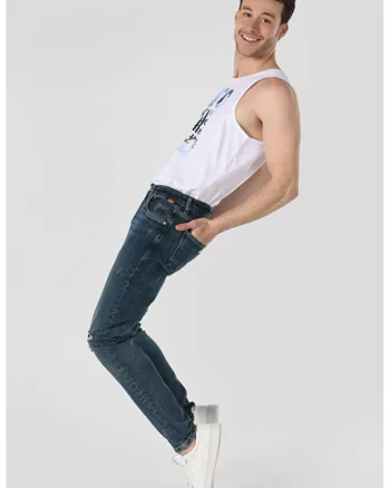 Pantaloni De Barbati Albastru SlimFit 041 DANNY