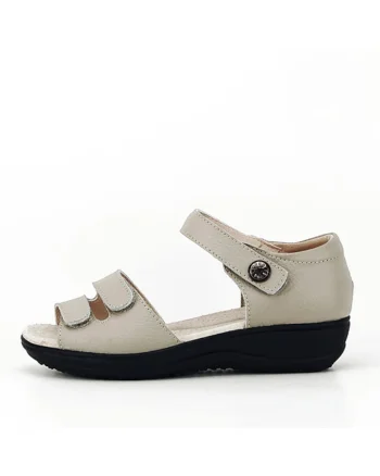 Sandale gri din piele naturala Agata 127 5538, Gri